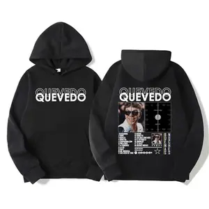 Rapper Quevedo Buenas Noches Tour Sweatshirts Men Clothing Vintage Hip Hop Street Hoodie Unisex Fleece Hoodies  C876 MEH