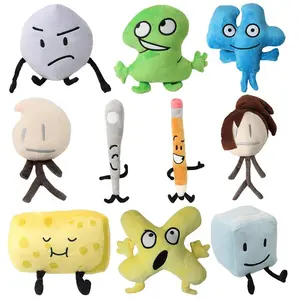 10Style Hot Battle for Dream Island Plush Toy Leafy Firey Flower Waterdrop Bubble Plushie Pillow Doll Kids Children Gift