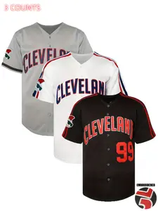 No. 99 Baseball Jersey Button Up Shirt Men's Jersey Embroidered Ball Jersey Short Sleeved Casual Sportswear Loose Game And Party Jersey Shirts Embroidery Jersey