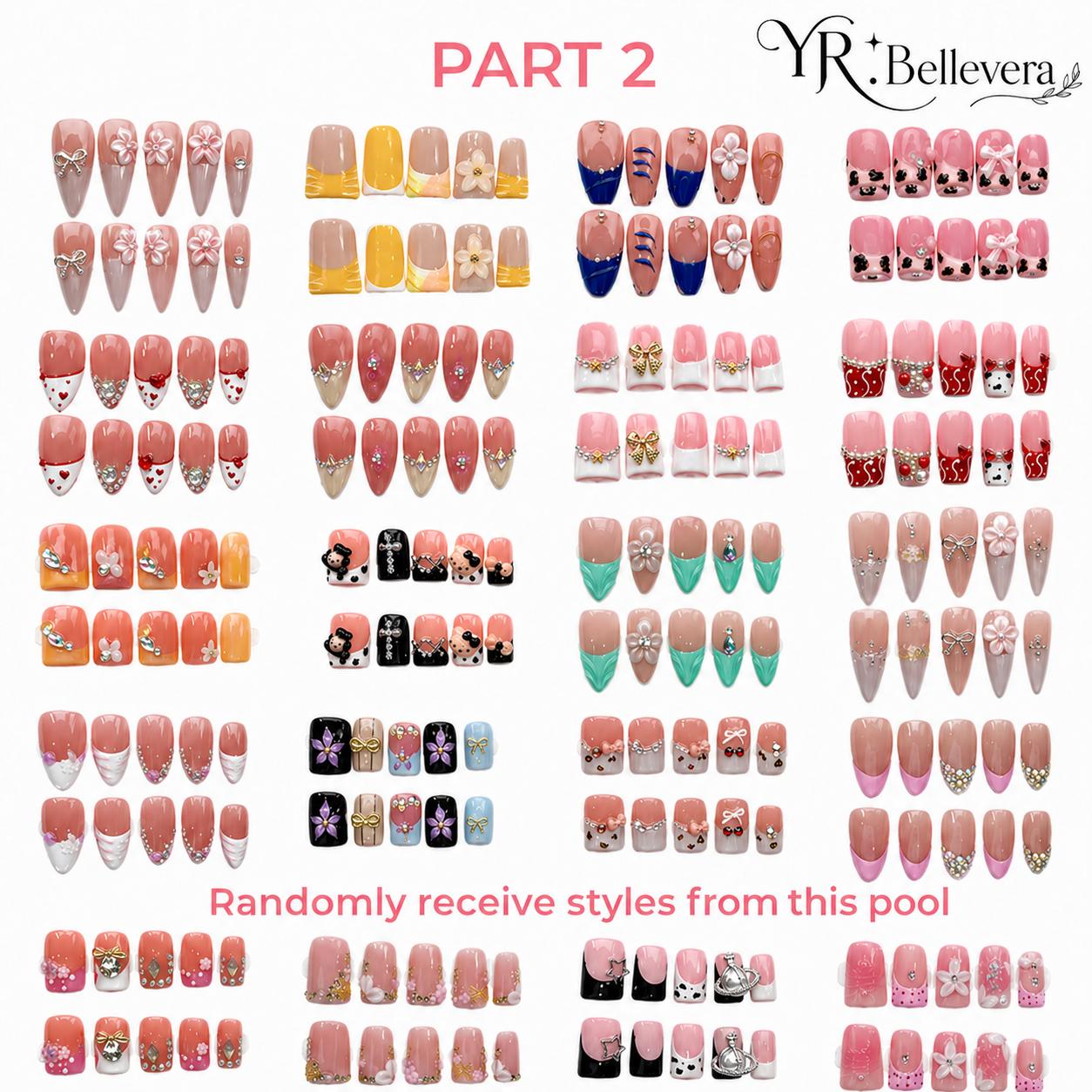 Handmade Press on Nails – 3D Floral Design, Duck Shape, Shimmery Finish, Long Lasting & Reusable, Great Gift for Women, Perfect for Weddings Birthdays Parties, Available in Multiple Sizes Handmade Press on Nails – 3D Floral Design, Duck Shape, Shimmery Finish, Long Lasting & Reusable, Great Gift for Women, Perfect for Weddings Birthdays Parties, Available in Multiple Sizes