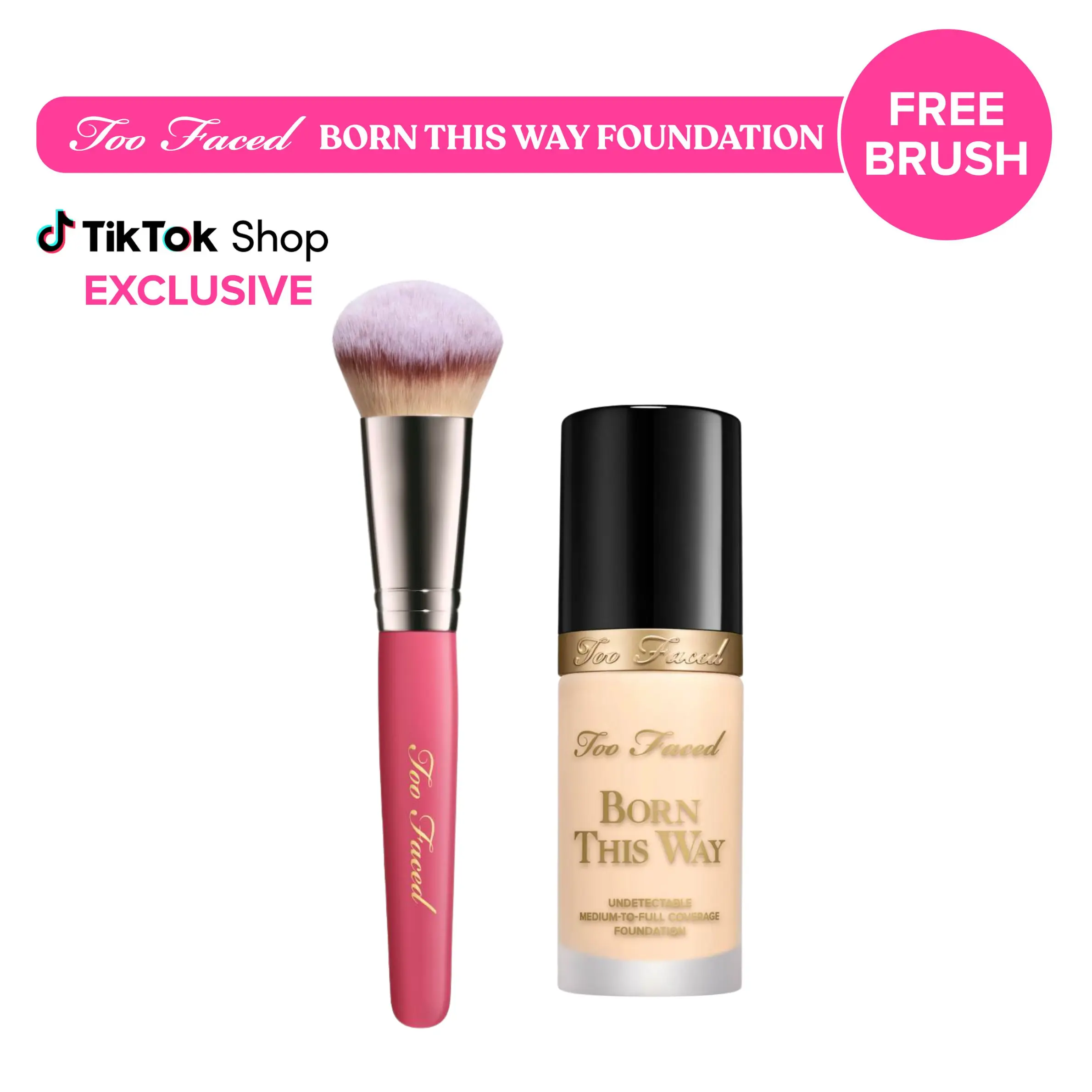 Too Faced Born This Way Undetectable Medium-To-Full Coverage Foundation -  24 Hour, Longwearing, Waterproof, Hydrating Liquid Foundation