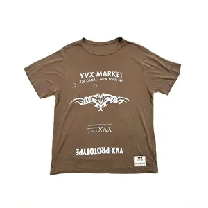 YVX Prototype Logo Short Sleeve Tee Shirt Brown (Rick Owens)