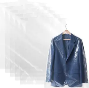 Garment Bags 30 Pack Clear Garment Bags Hanging Clothes Clear Plastic Bags Plastic Clothes Covers Hanging