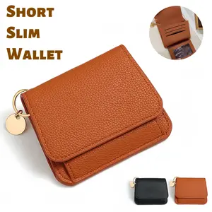 Women’s Slim RFID Blocking Bifold Wallet – Compact Mini Card Holder with ID Window & Coin Pocket
