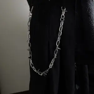 【JOYCE DESIGN】Rivet waist chain pointed chain punk men and women hiphop dark cool trendy pants chain