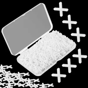 500 count Wide Tile Spacers Tiles Leveler Spacers Replaceable Levelers Wall Floor  for Ceramic Tile and Stone Installation(1/8 Inch)