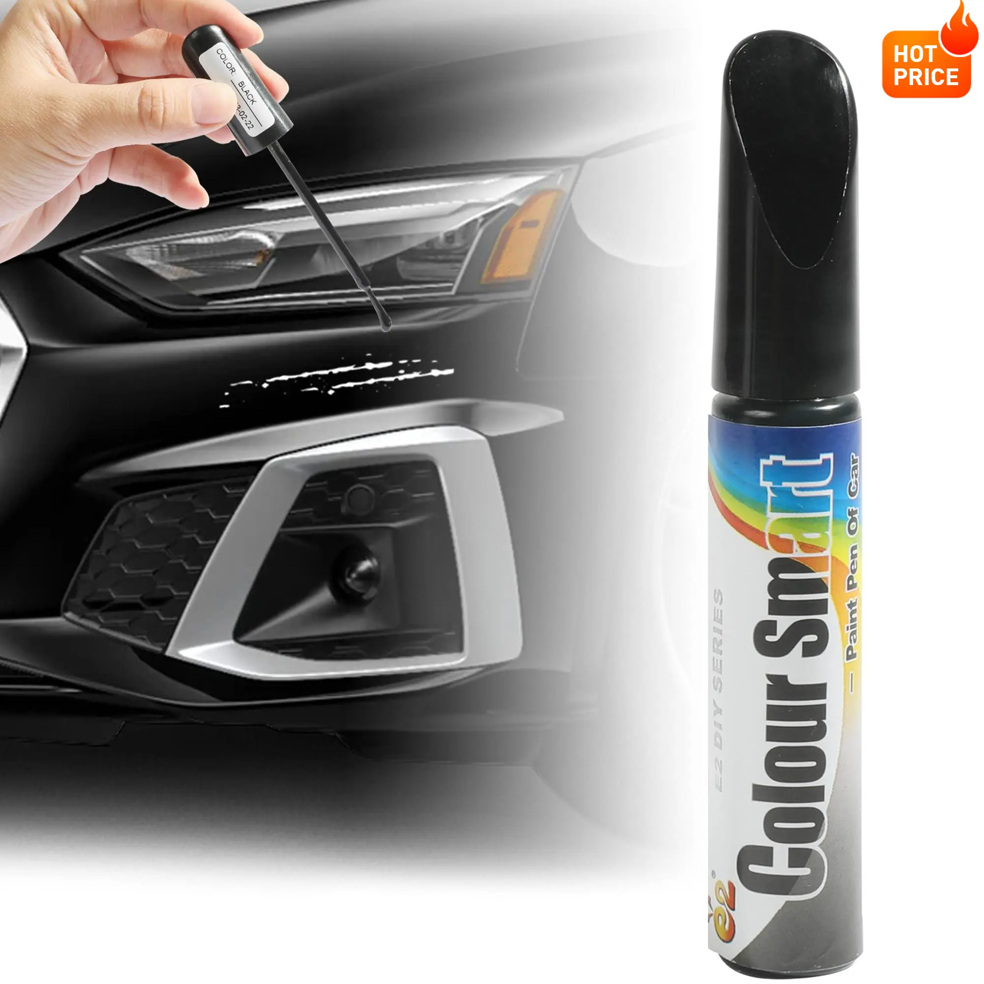 1-2 PC ColourSmart Automotive Vehicle Touch-Up Paint Pen - Quick Scratch Repair Marker, Easy Application on Car Surfaces, Ideal for Minor Scratches & Dents