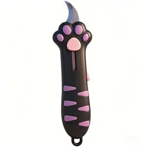 Cute cat paw shaped box opener - safe one-button sliding design