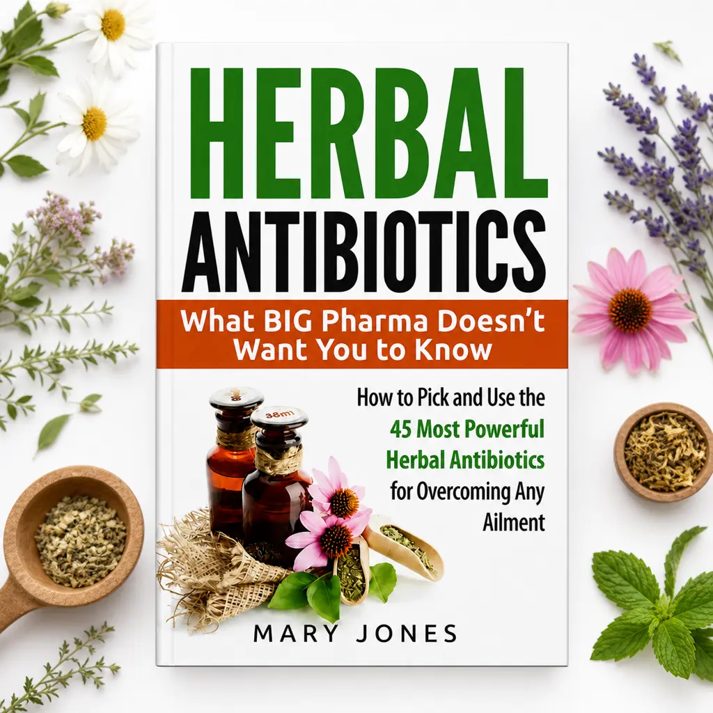 Healthy English Book - Herbal Antibiotics: What Big Pharma Doesn't Want You to Know - How to Pick and Use 45 Most Powerful Options to Boost Immune System, Fight Infections & Overcome Ailments by Mary Jones