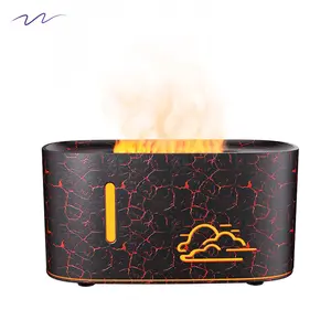 Gift, Color Flame Air Aromatherapy Humidifier, Long-lasting Fragrance, 2-in-1 Air Purifier with Humidifier, Home and Office, Essential Oil Aromatherapy Diffuser with Night Light, Silent Humidifier with Auto Shutoff, Color Night Light