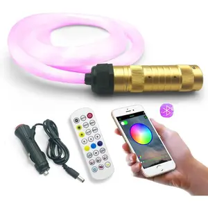 Fiber Optic Light for /Ceiling  Lighting,Music/APP Control Starlight Headliner Kit, Atmosphere Lamp with RF Remote 200 count 0.03in 6.5ft Fiber  RGBW LED Light Engine