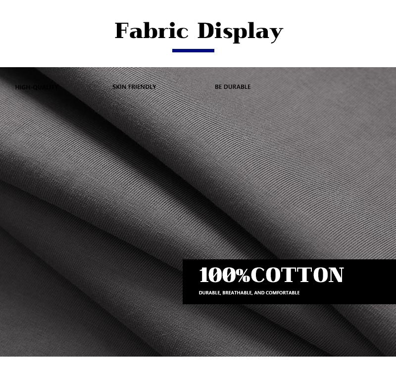 Men's 3PCS 100% cotton Crew Neck T-Shirts Set - Soft Loose Fit Navy Gray Black Tees for Casual Daily Wear