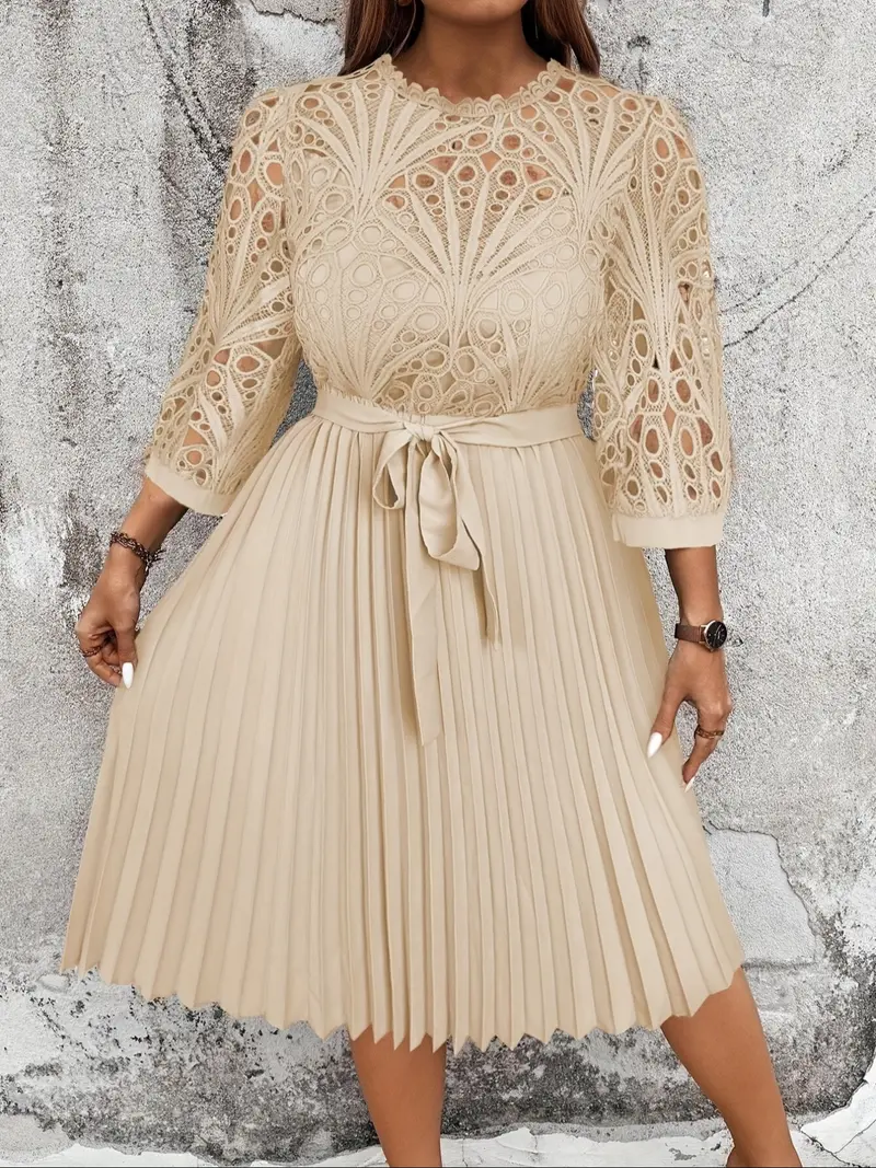 cream lace mini dress Cream Lace Mini Dress main image 0