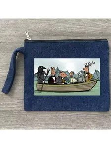 rusty lake Storage Zipper Bag Sublimation Blank Canvas Makeup Bags Zipper Pouch Pencil Case Blank Craft Bags