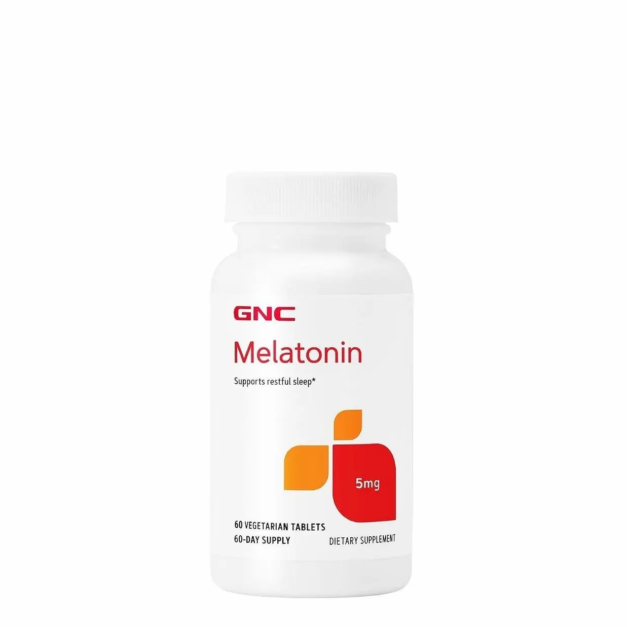 GNC Melatonin 5mg, Supports Restful Sleep, 60 Tablets