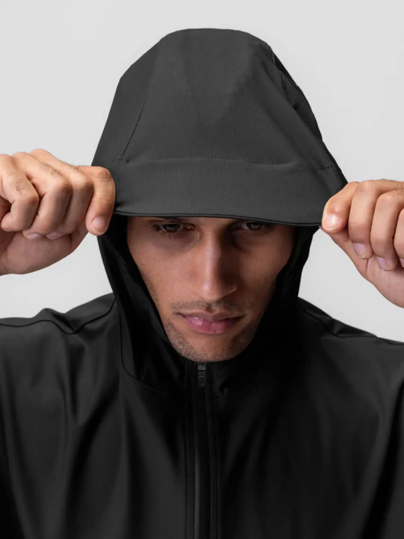 Asrv Men's Spring Jacket, American Youth Hooded Zipper Sweater, Fashion Casual Top with Multiple Pockets, Trendy Streetwear