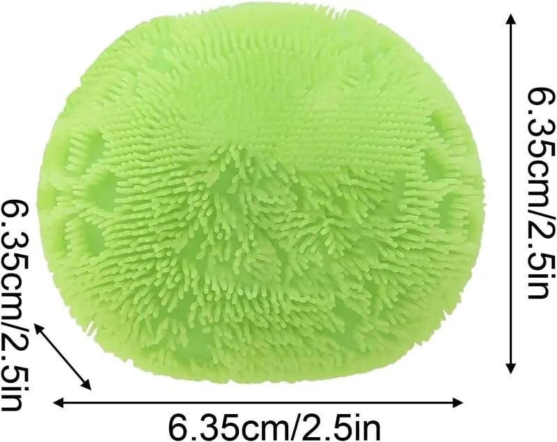 Fuzz Ball Squishy Toy , Soft Fidget Toy for Anxiety Relief, Sensory Squishy Ball Calming Tactile Grip for Focus & Relaxation