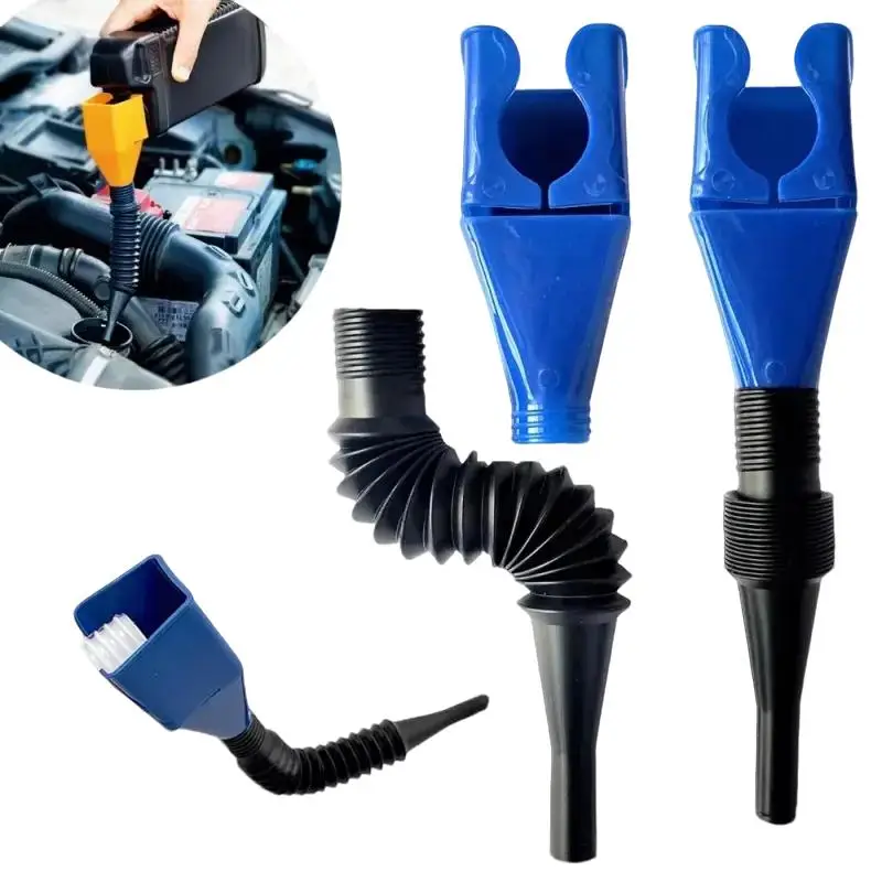 Car Fuel Funnel, Portable Fuel Funnel, Universal Car Accessories for Car Motorcycle, Versatile Workshop Equipment, Motorbike