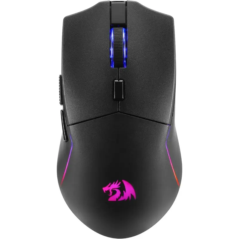 Redragon M730 PRO Rechargeable Wireless RGB Gaming Mouse - 3-Mode Lightweight Optical, 5 Programmable Buttons, 10000 DPI, DIY Keybind Software for PC, Laptop, Windows, Mac (Black) [PC Accessories, Gamer Stuff] tiktokshopbacktoschool, Rgb Lighting, Wired F