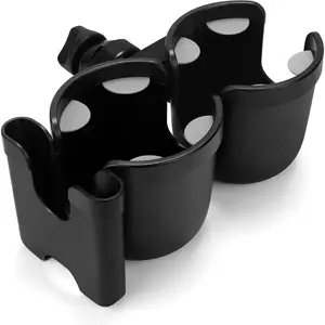 Stroller Cup Holder with Phone Holder, Bike Cup Holder, Universal Cup Holder for Uppababy Nuna Doona Strollers, 2-in-1 Cup Phone Holder for Stroller Bike Wheelchair Walker Accessory