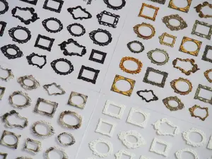 Vintage Embossed Frames Sticker Nail Art Vintage Embossed Frames Sticker Nail Art