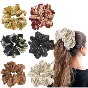 Large Satin Scrunchie - , , Giant, Big Silk Scrunchies for Women and Girls (Y)