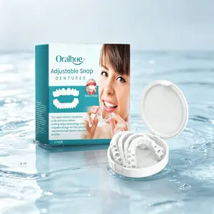 Snap-On False Teeth 1 Pair – Natural Look & Secure Fit – Instant Confident Smile | Oraloe