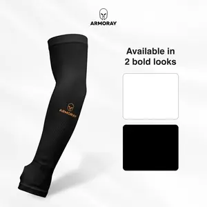 ARMORAY Thumbhole Sleeves for Men or Women - Tattoo Cover Up - Cooling Sports Sleeve for Basketball Golf Football