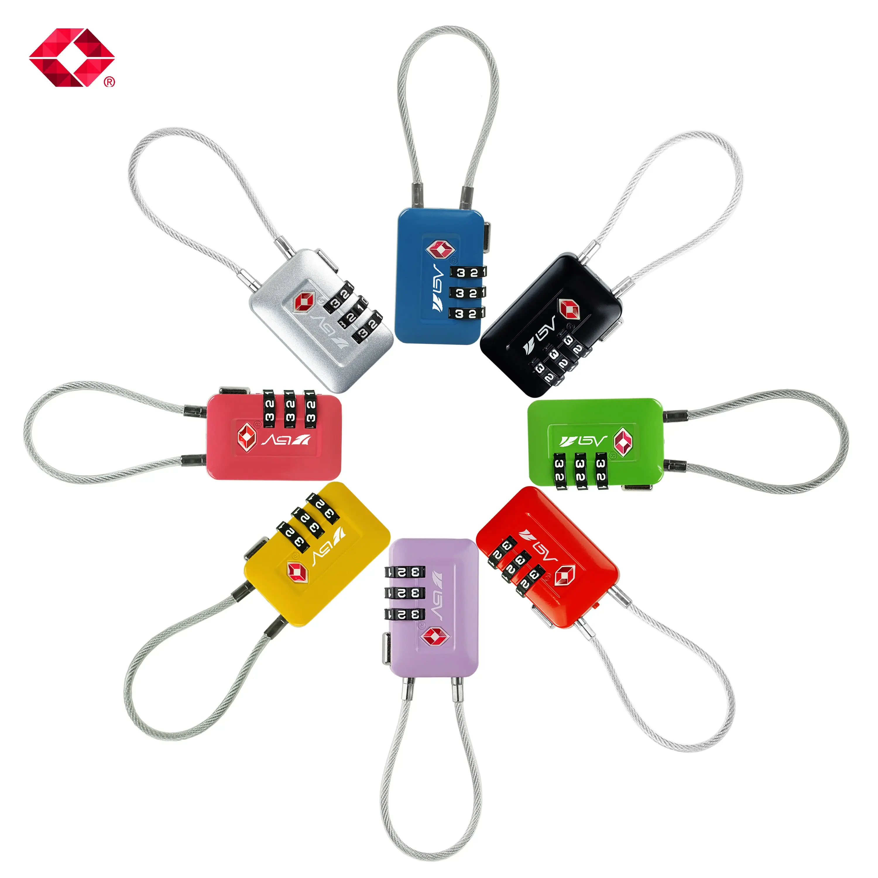 BV TSA-accepted Luggage Lock Suitcase Travel Lock 2 Pack BV TSA-accepted Luggage Lock Suitcase Travel Lock 2 Pack