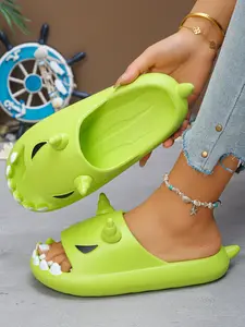 Cute Shark Design House Slippers for Adults, Soft Casual Water Shoes for Couples, Stylish Lightweight Flip Flops for All Seasons