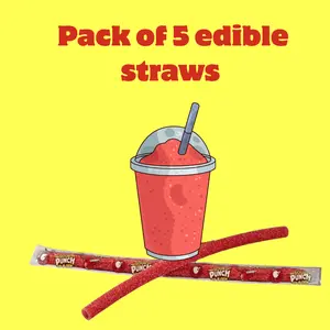 SOUR PUNCH: SIP-N-CHEW (CHERRY 5 EDIBLE STRAWS) SOUR PUNCH: SIP-N-CHEW (CHERRY 5 EDIBLE STRAWS)