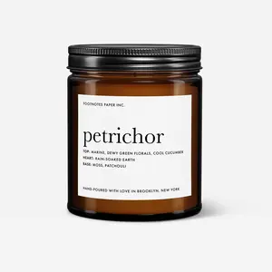 Petrichor Candle - fresh rain, earthy, aromatic