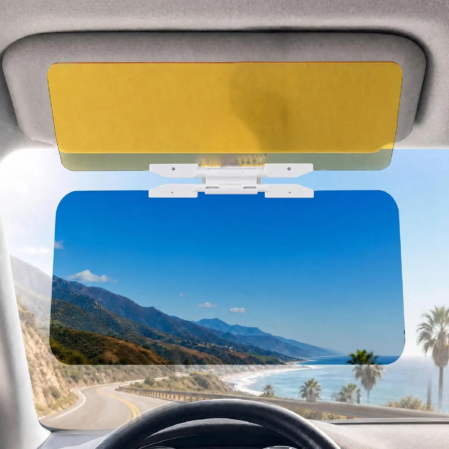 Car Sun Visor Extender-Glare Reflect Light Sun Visor Anti-Ultraviolet Business Vehicle Automobile Suppliesused Both 2 in 1 for Day and Night Anti-Glare Plastic for Vehicles Sunshade Automobile Windshield Visor