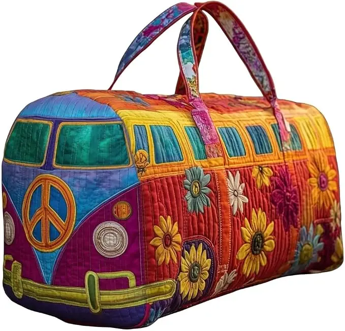 Weekender Quilted Duffel Bag- Carry On/Beach Bag