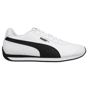 PUMA Mens Turin Iii Lace Up Sneakers Shoes Casual - White