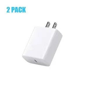 2-Pack 20W USB-C 3.0 PD Portable Fast Charger with Integrated Safety Protection, for Mobile Digital Devices, Compatible with iPhone 17/16/15/14/13/12/11 & Samsung Charging Needs