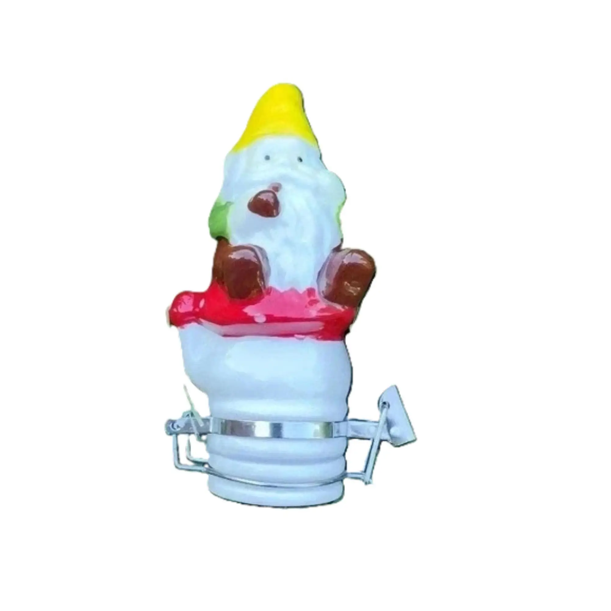 Smoking Gnome Porcelain Stash Jar 50mL Smell-Proof Container for Herbs & Trinkets Whimsical Decor Tin Canister Room Organizer