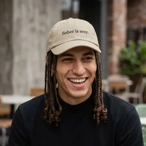 Sober is Sexy Hat - Minimalist Baseball Cap for Sober Life & Wellness Journey