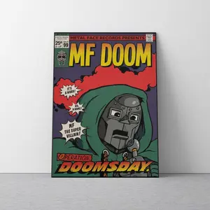 MF DOOM Operation Doomsday Poster | Retro 90s Hip Hop Comic Book Wall Art