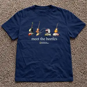 [Sale Up To 30%] National Geographic Meet The Beetles cotton t-shirt