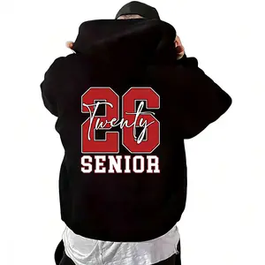 look Hoodie for 2026 Seniors with 'Twenty 26 Senior' Print