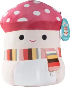 Squishmallows Original 10-Inch Malcolm The Mushroom - Official Jazwares Plush - Collectible Soft & Squishy Mushroom Stuffed Animal Toy - Add to Your Squad - Easter Basket Gift for Kids, Girls & Boys