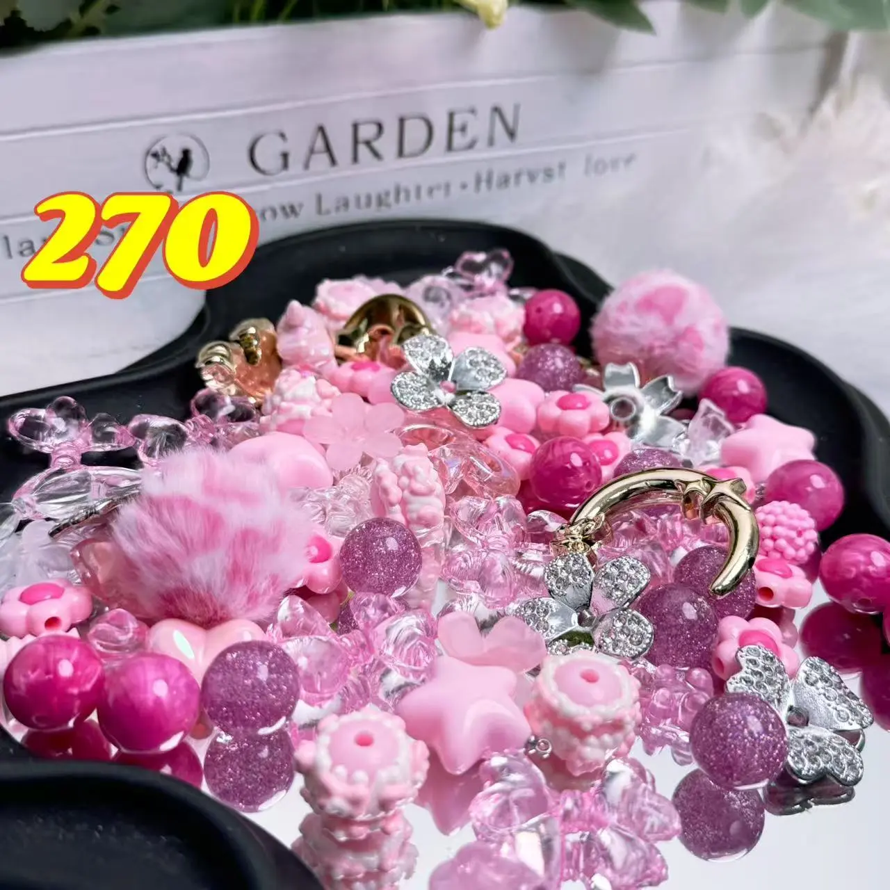 Rainbow-Daily New Arrivals |Acrylic Bead Mix for DIY Craft Beadable Pen Bracelets Phone Charms Necklaces Versatile Use
