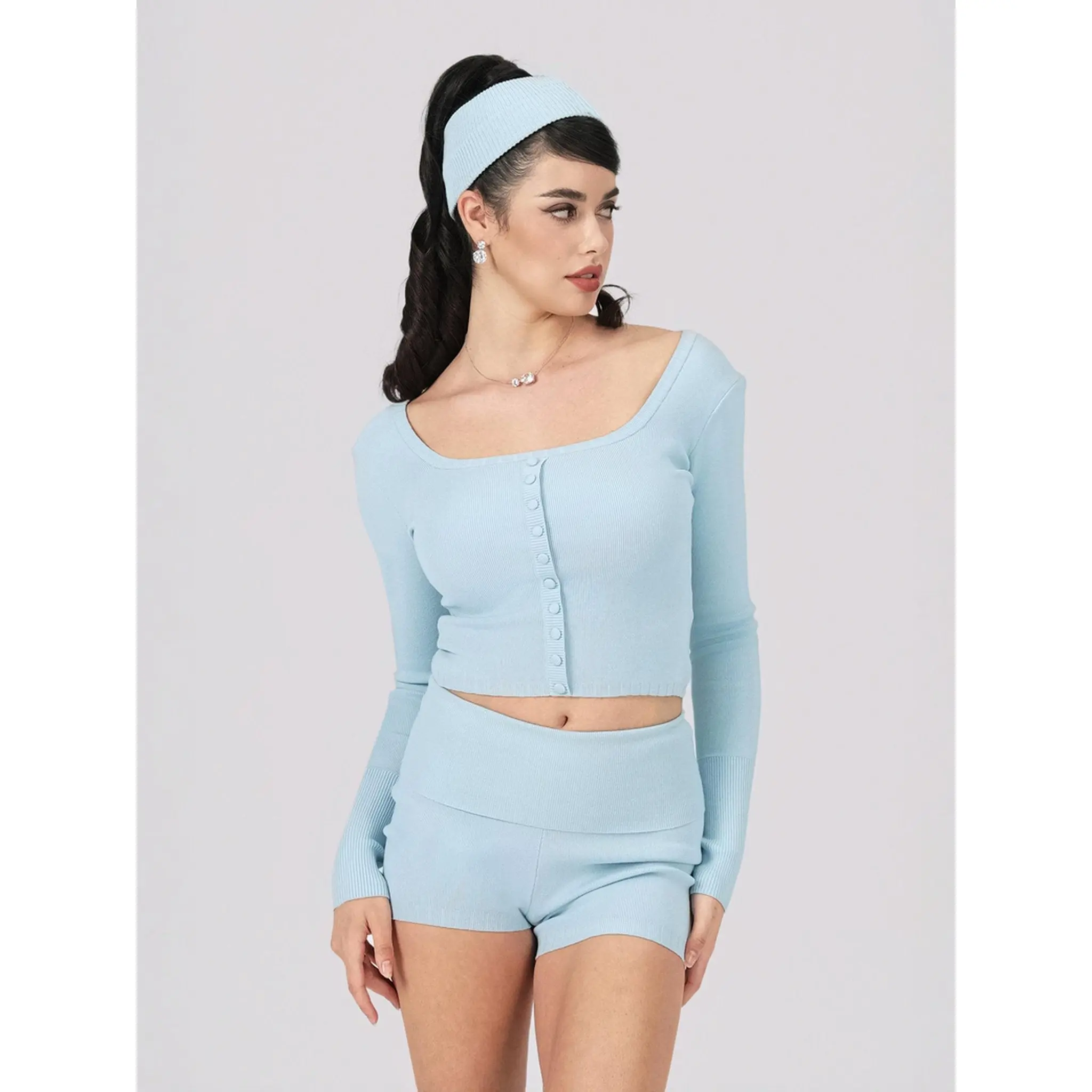 Holly Shorts (Blue) (Final Sale)