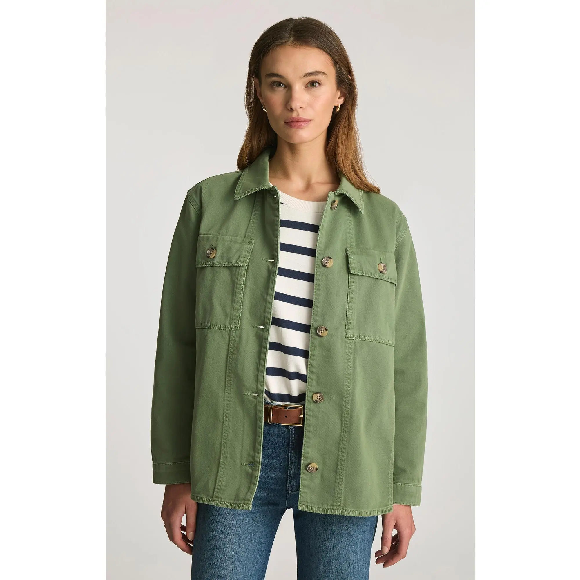 UTILITY OVERSHIRT IN BRONZE GREEN