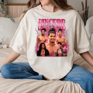 Sincere Rhea Love Island USA Shirt - Vintage Bootleg Oversized Graphic Tee