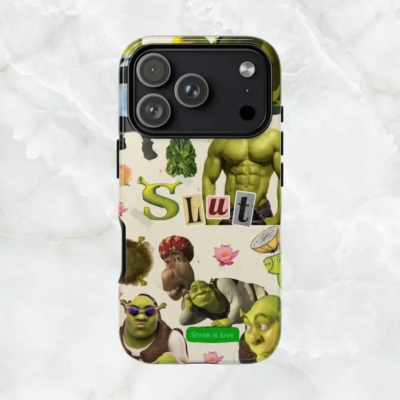 Funny Shrek Collage Phone Case, Meme Humor Design Gift, Bold Slut Era Aesthetic, Tough Case MagSafe Case for Model X 11 12 13 14 15 16 17 Pro Max S21 S22 S23 S24 S25 Ultra - TikTok Shop Funny Shrek Collage Phone Case, Meme Humor Design Gift, Bold Slut Era Aesthetic, Tough Case MagSafe Case for Model X 11 12 13 14 15 16 17 Pro Max S21 S22 S23 S24 S25 Ultra - TikTok Shop