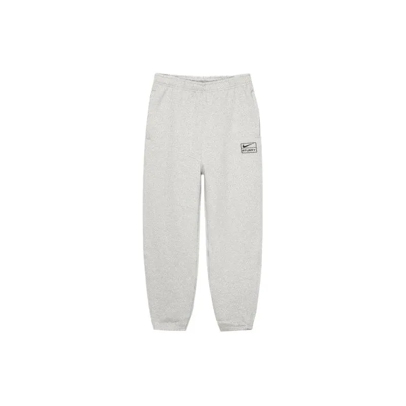 Stussy x Nike Fleece Pant (FW25) Grey Heather (men) by StockX