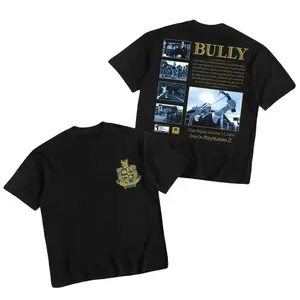 Bully Scholarship Edition Black Vintage Unisex Shirt For Gamer Fashion Cotton, Full Sizes, For Men, For Women