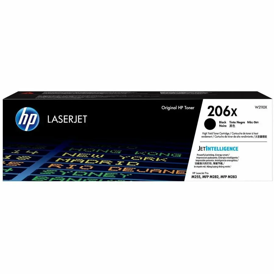 HP 206X Toner Cartridge Black W2110X High Yield for M255dw, M283fdw, M283cdw